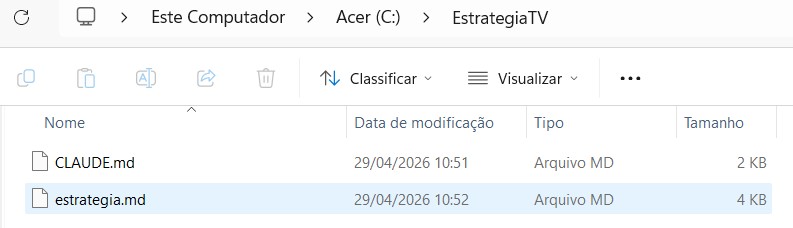pine script criação pasta arquivos estratégia Claude Code