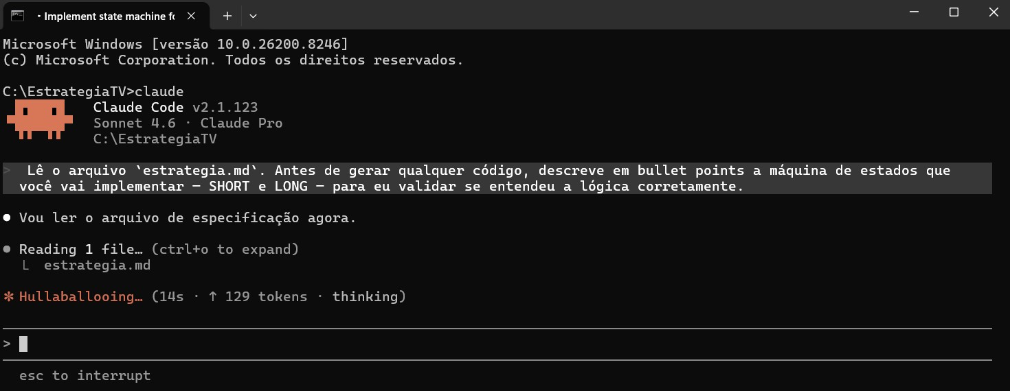 claude code prompt validação lógica pine script trading bot