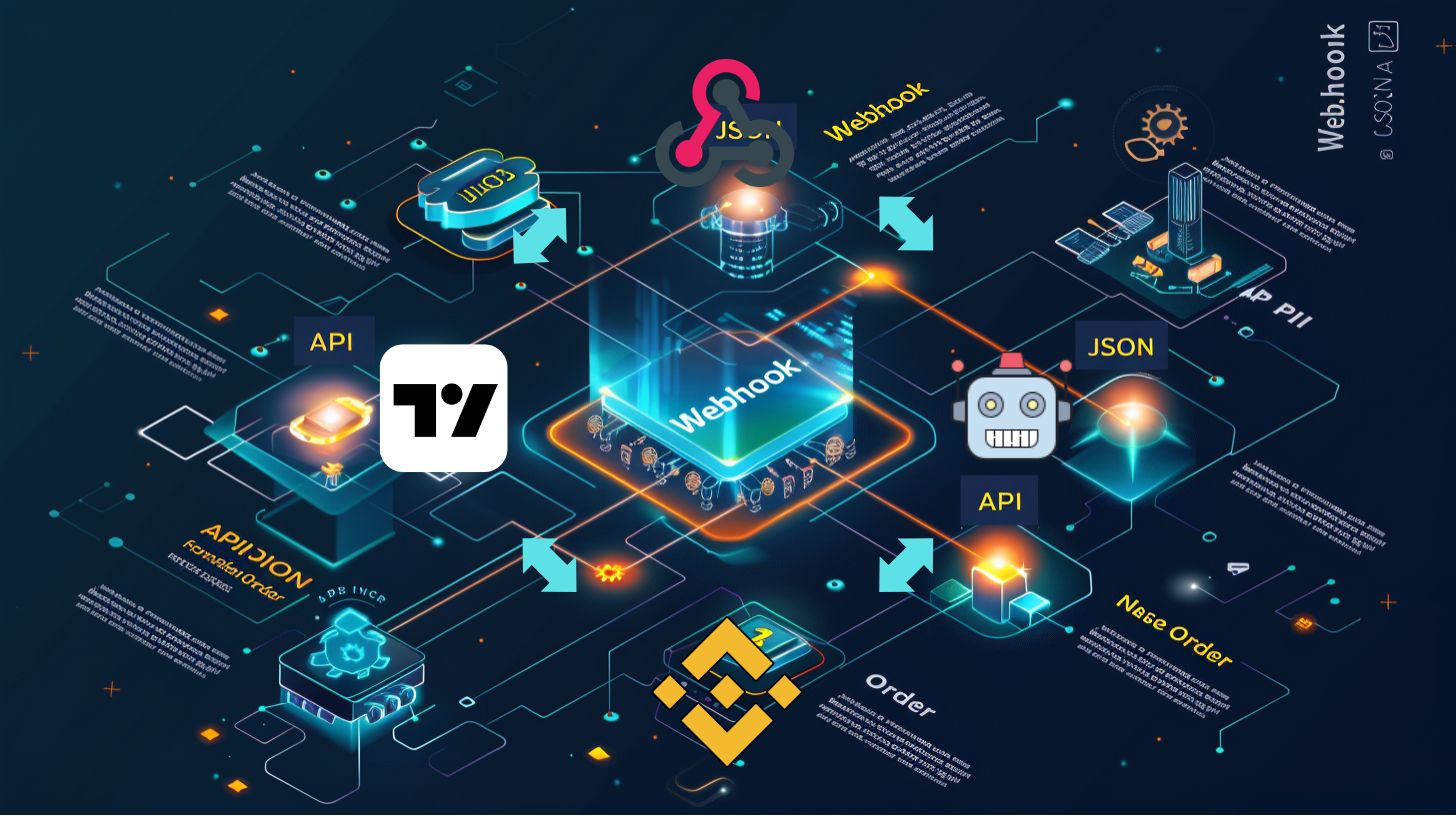 Fluxo completo da automação TradingView Binance via webhook