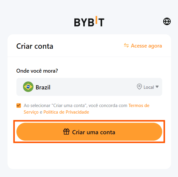 criar conta bybit copy trading cadastro