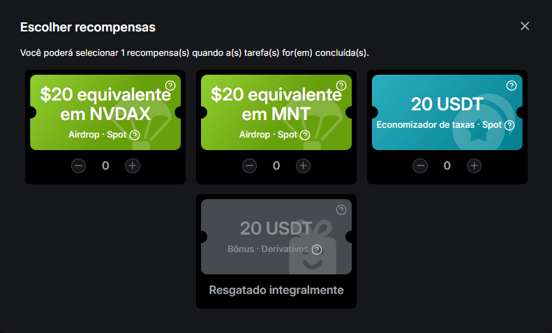 Bybit recompensas tarefa 3 airdrop NVDAX MNT tokens