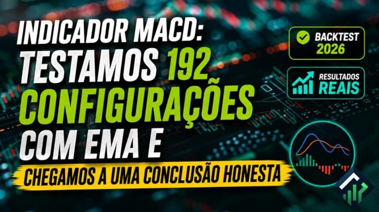 indicador MACD com filtro EMA no gráfico