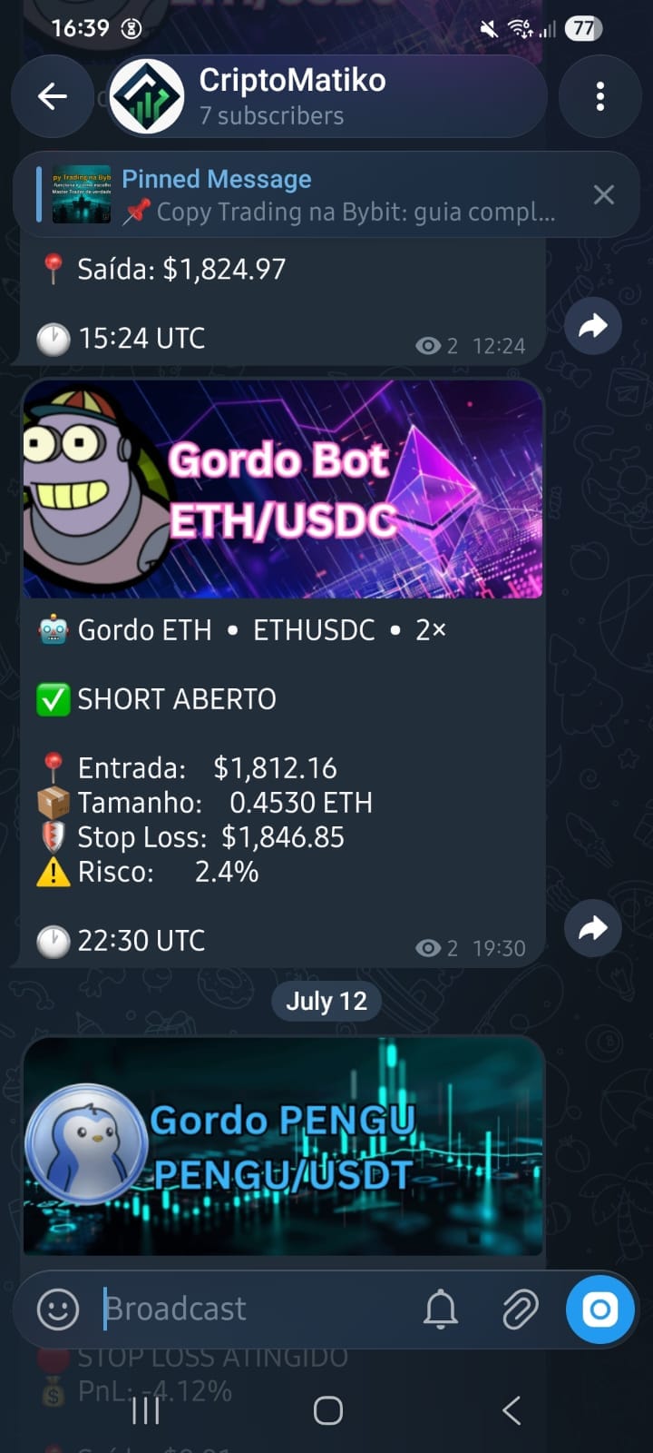 sinal telegram gordo eth criptomatiko