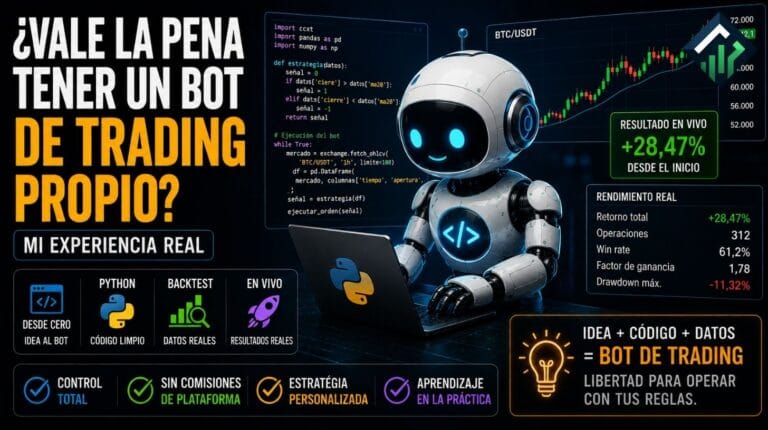 ¿Vale la pena tener un bot de trading propio? Mi experiencia real