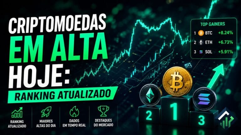Criptomoedas em Alta Hoje: Ranking Atualizado 2026