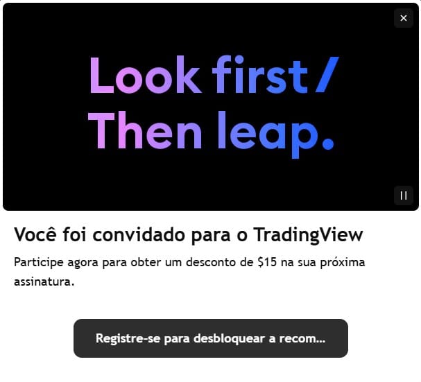 Plano Essential do TradingView com desconto de US$15 pelo link de afiliado CriptoMatiko