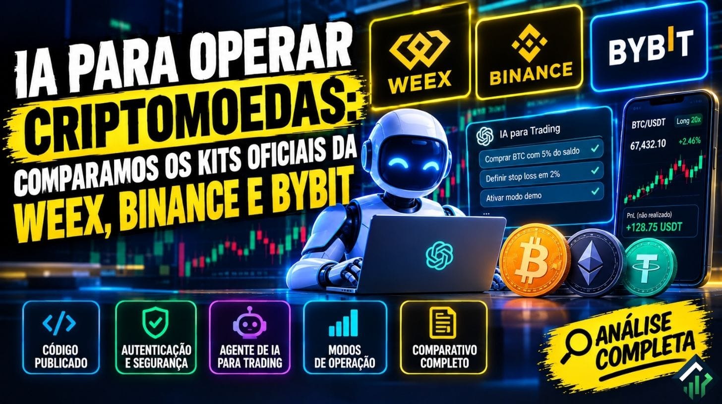 IA para Operar Criptomoedas: comparamos os kits oficiais da WEEX, Binance e Bybit