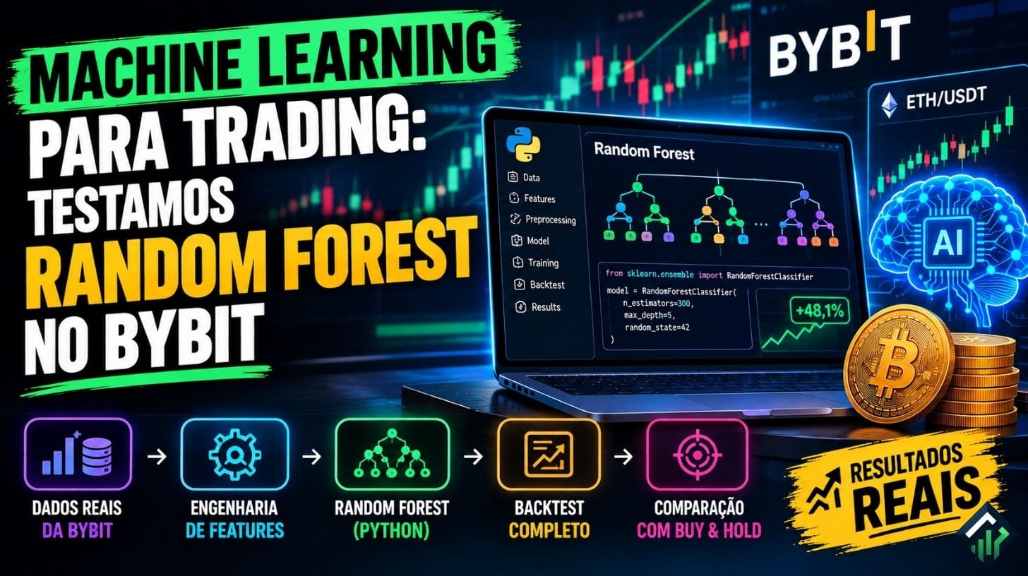 Machine Learning para Trading: Testamos Random Forest no Bybit
