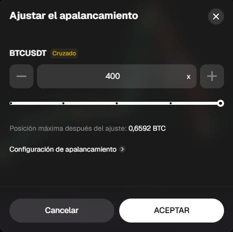 Apalancamiento de hasta 400x en WEEX exchange